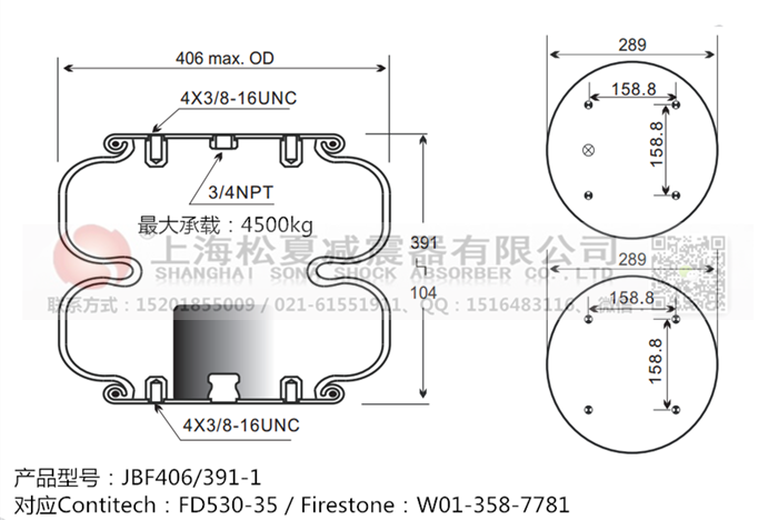 JBF406/391-2橡膠<a href='http://huichaozhifu.com/' target='_blank'><u>空氣彈簧</u></a>